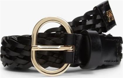 ΓΥΝΑΙΚΕΙΑ ΔΕΡΜΑΤΙΝΗ ΖΩΝΗ 2.5CM AW0AW18111-BDS ΜΑΥΡΗ TOMMY HILFIGER