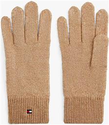 ΓΥΝΑΙΚΕΙΑ ΓΑΝΤΙΑ ΜΟΝΟΧΡΩΜΑ - AW0AW17797 ΕΚΡΟΥ TOMMY HILFIGER