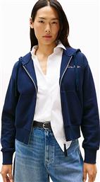 ΓΥΝΑΙΚΕΙΑ ΠΙΚΕ ΖΑΚΕΤΑ ΦΟΥΤΕΡ ΜΕ ΛΟΓΟΤΥΠΟ REGULAR FIT - WW0WW45742 ΜΠΛΕ ΣΚΟΥΡΟ TOMMY HILFIGER