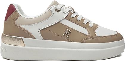 ΓΥΝΑΙΚΕΙΑ SNEAKERS ΔΙΧΡΩΜΑ ''LUX HARDWARE COURT'' - FW0FW07997 ΜΠΕΖ TOMMY HILFIGER