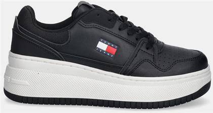 ΓΥΝΑΙΚΕΙΑ SNEAKERS FLATFORM EN0EN02860-BDS ΜΑΥΡΑ TOMMY HILFIGER