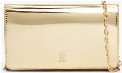 ΓΥΝΑΙΚΕΙΑ ΤΣΑΝΤΑ ΧΕΙΡΟΣ ΜΕ ΜΕΤΑΛΛΙΚΟ MONOGRAM ''ICON'' - AW0AW17959 ΧΡΥΣΟ TOMMY HILFIGER