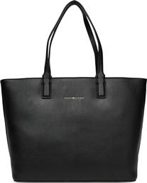 ΓΥΝΑΙΚΕΙΑ ΤΣΑΝΤΑ ΧΕΙΡΟΣ-ΩΜΟΥ AW0AW17449-BDS ΜΑΥΡΗ TOMMY HILFIGER