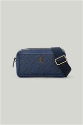 ΓΥΝΑΙΚΕΙΑ ΤΣΑΝΤΑ CROSSBODY ΜΕ ALL-OVER MONOGRAM PRINT ''MONOPLAY'' - AW0AW16442 ΜΠΛΕ ΣΚΟΥΡΟ TOMMY HILFIGER