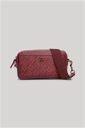 ΓΥΝΑΙΚΕΙΑ ΤΣΑΝΤΑ CROSSBODY ΜΕ ALL-OVER MONOGRAM PRINT ''MONOPLAY'' - AW0AW16442 ΚΟΚΚΙΝΟ TOMMY HILFIGER