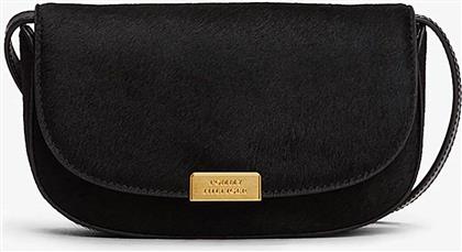 ΓΥΝΑΙΚΕΙΑ ΤΣΑΝΤΑ CROSSBODY ΜΕ ΜΕΤΑΛΛΙΚΟ ΛΟΓΟΤΥΠΟ ΚΑΙ ALL-OVER ΜΑΛΛΙΝΟ ΣΧΕΔΙΟ ''PARTY'' - AW0AW17941 ΜΑΥΡΟ TOMMY HILFIGER