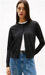 ΓΥΝΑΙΚΕΙΑ ΖΑΚΕΤΑ ΜΕ ΡΙΓΕ ΣΧΕΔΙΟ REGULAR FIT - WW0WW42370 ΜΑΥΡΟ TOMMY HILFIGER