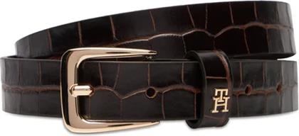 ΓΥΝΑΙΚΕΙΑ ΖΩΝΗ 2.5CM AW0AW17975-GSZ ΚΑΦΕ ΚΡΟΚΟ TOMMY HILFIGER