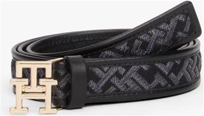 ΓΥΝΑΙΚΕΙΑ ΖΩΝΗ ΜΕ ΜΕΤΑΛΛΙΚΟ MONOGRAM ''THE MODERN 2.5'' - AW0AW17764 ΜΑΥΡΟ TOMMY HILFIGER