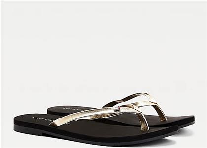 ΓΥΝΑΙΚΕΙΕΣ ΣΑΓΙΟΝΑΡΕΣ FEMININE FLAT BEACH SANDAL FW0FW05657 BDS ΜΑΥΡΟ TOMMY HILFIGER