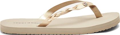 ΓΥΝΑΙΚΕΙΕΣ ΣΑΓΙΟΝΑΡΕΣ METALLIC BRAIDED BEACH SANDAL FW0FW04801 AEP STONE TOMMY HILFIGER