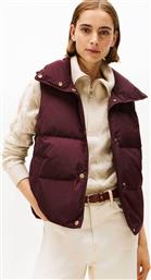 ΓΥΝΑΙΚΕΙΟ ΑΜΑΝΙΚΟ ΜΠΟΥΦΑΝ ΜΟΝΟΧΡΩΜΟ ΜΕ ΚΑΠΙΤΟΝΕ ΣΧΕΔΙΟ REGULAR FIT - WW0WW46545 ΜΠΟΡΝΤΟ TOMMY HILFIGER