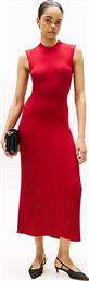 ΓΥΝΑΙΚΕΙΟ ΑΜΑΝΙΚΟ MIDI ΦΟΡΕΜΑ REGULAR FIT - WW0WW45653 ΚΟΚΚΙΝΟ TOMMY HILFIGER