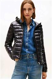 ΓΥΝΑΙΚΕΙΟ ΜΠΟΥΦΑΝ ΜΕ ΚΑΠΙΤΟΝΕ ΣΧΕΔΙΟ ΚΑΙ ΚΟΥΚΟΥΛΑ REGULAR FIT - WW0WW46788 ΜΑΥΡΟ TOMMY HILFIGER