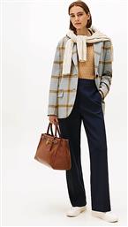 ΓΥΝΑΙΚΕΙΟ ΠΑΝΤΕΛΟΝΙ ΜΟΝΟΧΡΩΜΟ RELAXED FIT - WW0WW48357 ΜΠΛΕ ΣΚΟΥΡΟ TOMMY HILFIGER