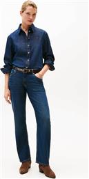 ΓΥΝΑΙΚΕΙΟ ΠΕΝΤΑΤΣΕΠΟ ΤΖΙΝ ΠΑΝΤΕΛΟΝΙ ΨΗΛΟΜΕΣΟ - WW0WW47487 DENIM BLUE ΣΚΟΥΡΟ TOMMY HILFIGER