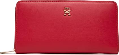 ΓΥΝΑΙΚΕΙΟ ΠΟΡΤΟΦΟΛΙ LARGE AW0AW17744-XLG ΚΟΚΚΙΝΟ TOMMY HILFIGER