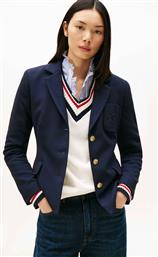 ΓΥΝΑΙΚΕΙΟ ΣΑΚΑΚΙ ΜΟΝΟΧΡΩΜΟ SLIM FIT - WW0WW46660 ΜΠΛΕ ΣΚΟΥΡΟ TOMMY HILFIGER