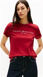 ΓΥΝΑΙΚΕΙΟ T-SHIRT ΜΕ LOGO PRINT REGULAR FIT - WW0WW40276 ΜΠΟΡΝΤΟ TOMMY HILFIGER