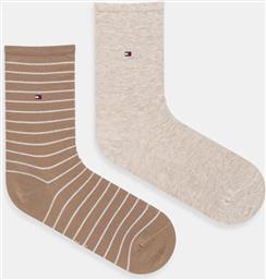 ΚΑΛΤΣΕΣ 2-PACK ΧΡΩΜΑ: ΜΠΕΖ, 100001494 TOMMY HILFIGER
