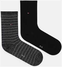 ΚΑΛΤΣΕΣ 2-PACK ΧΡΩΜΑ: ΜΑΥΡΟ, 100001494 TOMMY HILFIGER