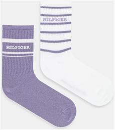 ΚΑΛΤΣΕΣ 2-PACK ΧΡΩΜΑ: ΜΟΒ, 701236457 TOMMY HILFIGER