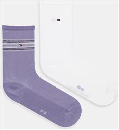 ΚΑΛΤΣΕΣ 2-PACK ΧΡΩΜΑ: ΜΟΒ, 701236458 TOMMY HILFIGER