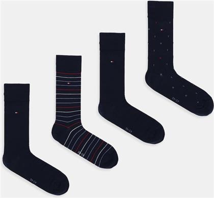 ΚΑΛΤΣΕΣ 4-PACK ΧΡΩΜΑ: ΝΑΥΤΙΚΟ ΜΠΛΕ, 701235375 TOMMY HILFIGER