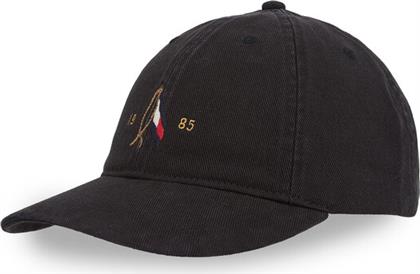 ΚΑΠΕΛΟ JOCKEY SEASONAL FLAG WASH 6 PANEL CAP AM0AM13348 ΜΑΥΡΟ TOMMY HILFIGER