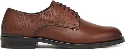 ΚΛΕΙΣΤΑ ΠΑΠΟΥΤΣΙΑ CORE HILFIGER LEATHER SHOE FM0FM05375 ΚΑΦΕ TOMMY HILFIGER