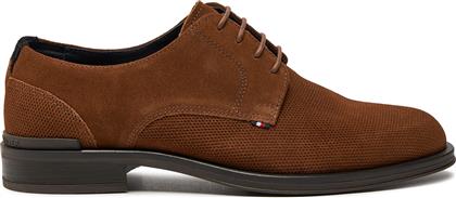 ΚΛΕΙΣΤΑ ΠΑΠΟΥΤΣΙΑ CORE HILFIGER TEXTURED SDE SHOE FM0FM04991 ΚΑΦΕ TOMMY HILFIGER