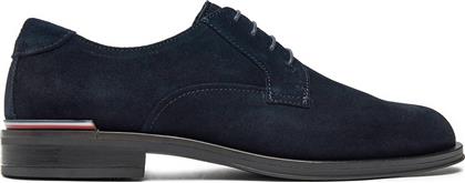 ΚΛΕΙΣΤΑ ΠΑΠΟΥΤΣΙΑ CORE RWB HILFIGER SUEDE SHOE FM0FM04868 ΣΚΟΥΡΟ ΜΠΛΕ TOMMY HILFIGER