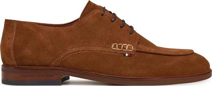 ΚΛΕΙΣΤΑ ΠΑΠΟΥΤΣΙΑ HILFIGER THUNIT SUEDE M TOE SHOE FM0FM05468 ΚΑΦΕ TOMMY HILFIGER