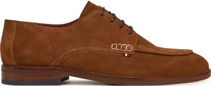 ΚΛΕΙΣΤΑ ΠΑΠΟΥΤΣΙΑ HILFIGER THUNIT SUEDE M TOE SHOE FM0FM05468 ΚΑΦΕ TOMMY HILFIGER