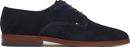 ΚΛΕΙΣΤΑ ΠΑΠΟΥΤΣΙΑ HILFIGER THUNIT SUEDE SHOE FM0FM05377 ΣΚΟΥΡΟ ΜΠΛΕ TOMMY HILFIGER