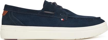 ΚΛΕΙΣΤΑ ΠΑΠΟΥΤΣΙΑ MODERN LIGHT HYBRID SUEDE BOAT S FM0FM05352 ΣΚΟΥΡΟ ΜΠΛΕ TOMMY HILFIGER