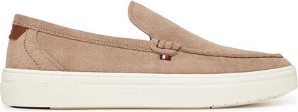 ΚΛΕΙΣΤΑ ΠΑΠΟΥΤΣΙΑ MODERN LIGHT HYBRID SUEDE LOAFER FM0FM05354 ΚΑΦΕ TOMMY HILFIGER