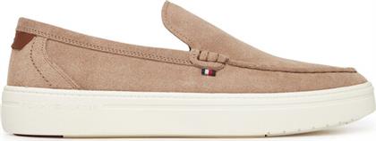 ΚΛΕΙΣΤΑ ΠΑΠΟΥΤΣΙΑ MODERN LIGHT HYBRID SUEDE LOAFER FM0FM05354 ΚΑΦΕ TOMMY HILFIGER