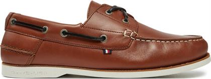 ΚΛΕΙΣΤΑ ΠΑΠΟΥΤΣΙΑ TH BOAT SHOE CORE LTH FM0FM05569 ΚΑΦΕ TOMMY HILFIGER