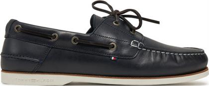 ΚΛΕΙΣΤΑ ΠΑΠΟΥΤΣΙΑ TH BOAT SHOE CORE LTH FM0FM05569 ΣΚΟΥΡΟ ΜΠΛΕ TOMMY HILFIGER