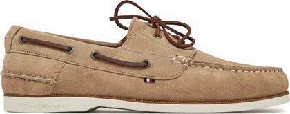 ΚΛΕΙΣΤΑ ΠΑΠΟΥΤΣΙΑ TH BOAT SHOE CORE SUEDE FM0FM05387 ΜΠΕΖ TOMMY HILFIGER από το EPAPOUTSIA