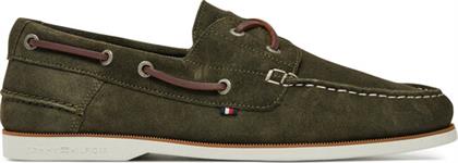 ΚΛΕΙΣΤΑ ΠΑΠΟΥΤΣΙΑ TH BOAT SHOE CORE SUEDE FM0FM05387 ΠΡΑΣΙΝΟ TOMMY HILFIGER από το MODIVO