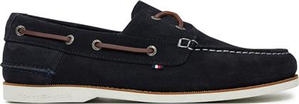 ΚΛΕΙΣΤΑ ΠΑΠΟΥΤΣΙΑ TH BOAT SHOE CORE SUEDE FM0FM05387 ΣΚΟΥΡΟ ΜΠΛΕ TOMMY HILFIGER από το EPAPOUTSIA