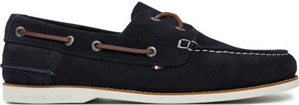 ΚΛΕΙΣΤΑ ΠΑΠΟΥΤΣΙΑ TH BOAT SHOE CORE SUEDE FM0FM05387 ΣΚΟΥΡΟ ΜΠΛΕ TOMMY HILFIGER