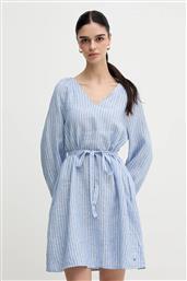 ΛΙΝΟ ΦΟΡΕΜΑ ΧΡΩΜΑ: ΜΠΛΕ, WW0WW44666 TOMMY HILFIGER