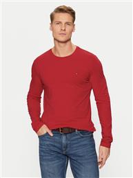 LONGSLEEVE STRETCH TEE MW0MW10804 ΚΟΚΚΙΝΟ SLIM FIT TOMMY HILFIGER