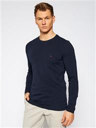 LONGSLEEVE STRETCH TEE MW0MW10804 ΣΚΟΥΡΟ ΜΠΛΕ SLIM FIT TOMMY HILFIGER