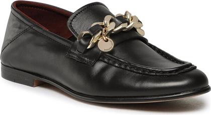 LORDS CHAIN LOAFER FW0FW06843 ΜΑΥΡΟ TOMMY HILFIGER