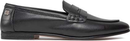 LORDS ESSENTIAL LEATHER LOAFER FW0FW07769 BLACK BDS TOMMY HILFIGER από το EPAPOUTSIA