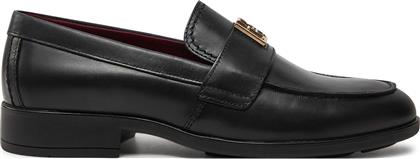 LORDS TH LEATHER CLASSIC LOAFER FW0FW07961 ΜΑΥΡΟ TOMMY HILFIGER